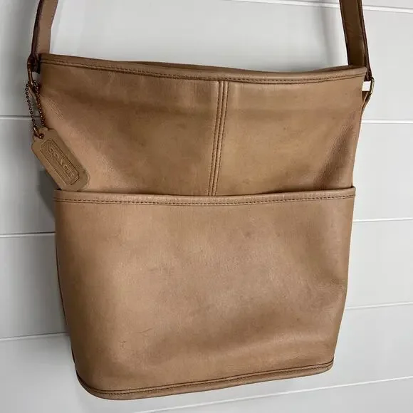 Coach vintage bleecker Legacy Tan Leather  Crossbody Bag Purse 0171 020 - Picture 2 of 11